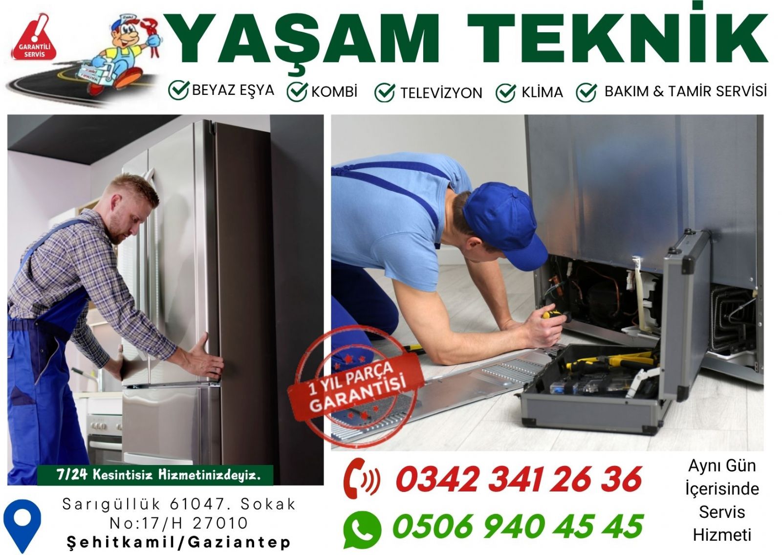 Gaziantep Buzdolabı Tamircisi